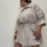 VESTIDO POPELIN BEIGE LUM