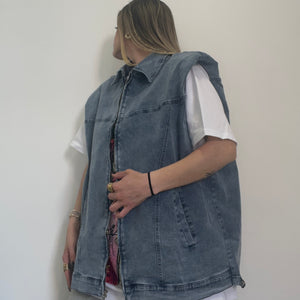CHALECO DENIM HOMBRERAS